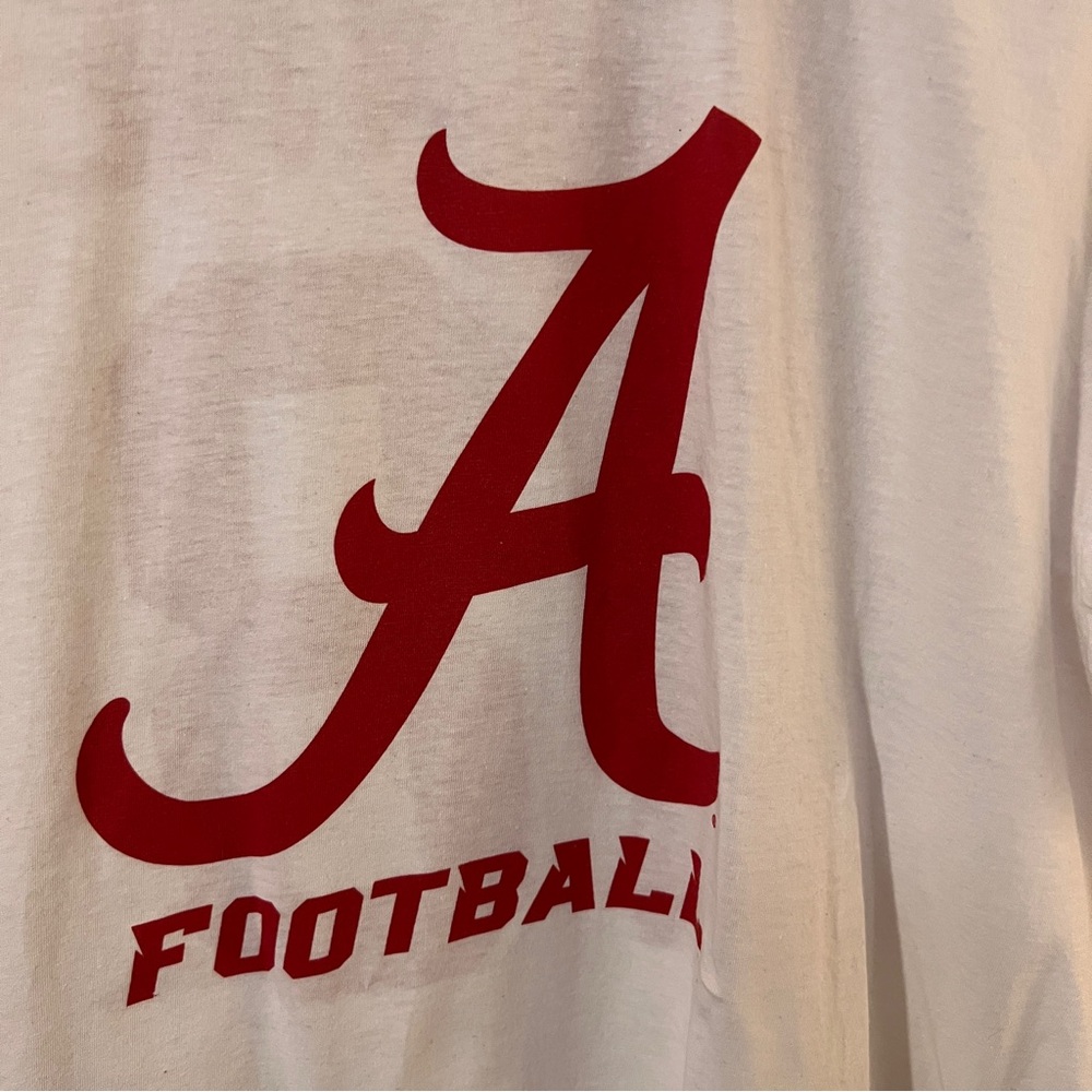 Alabama Crimson Tide 2XL Fanatics White Graphic‎ Tee “Crane 18”